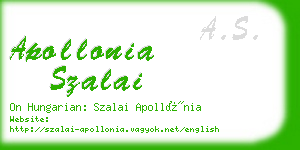 apollonia szalai business card